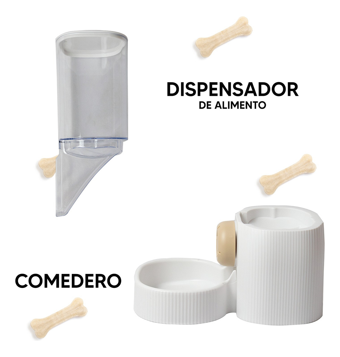 Foto 5 pulgar | Comedero Automático Jauz Improvement JOSI0171 Blanco