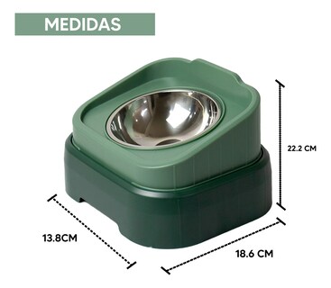 Foto 5 | Jauz Improvement Comedero Para Perros Antideslizante Acero Inoxidable 2 En 1 (mod. J0172)
