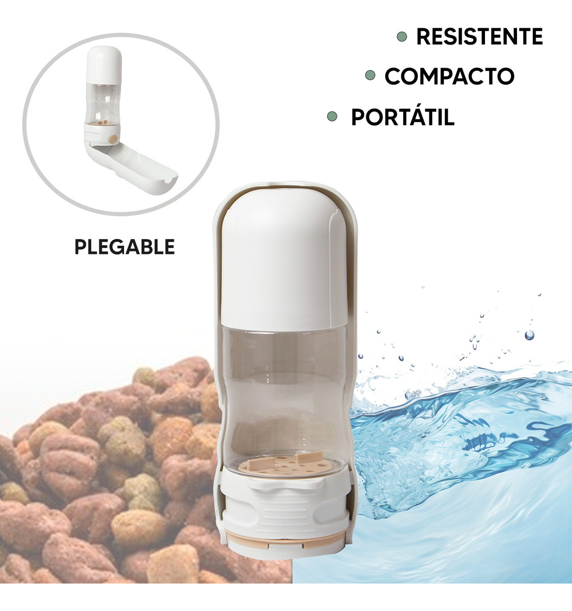 Foto 4 pulgar | Jauz Improvement Bote Dispensador Agua Y Comida Portatil Para Mascotas 2 En 1 (mod. J0170)