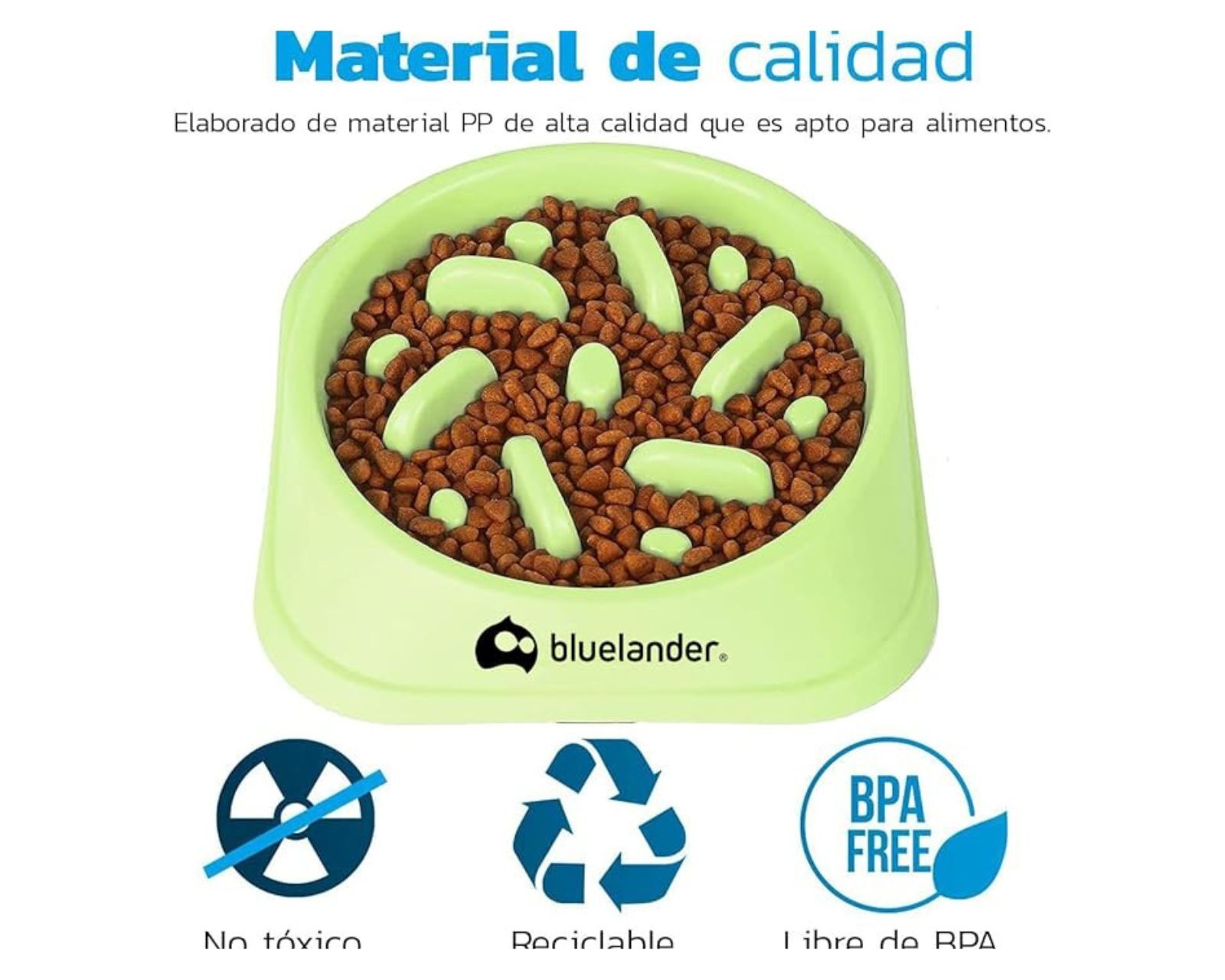 Foto 4 pulgar | Plato Para Perro Bluelander De Alimentación Lenta