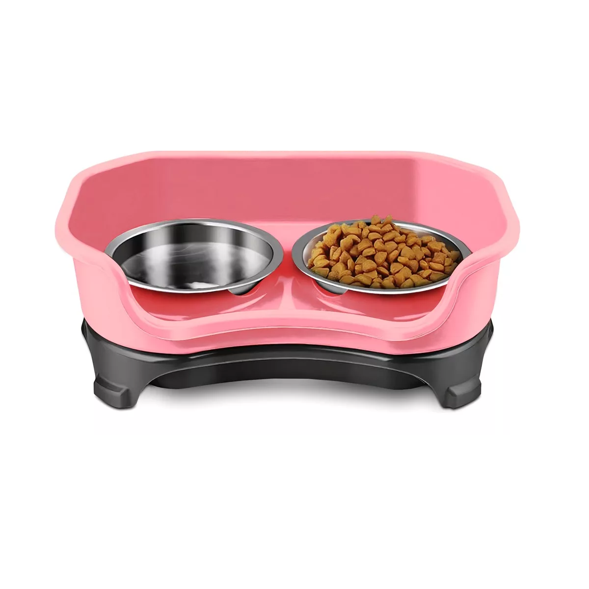 Foto 2 pulgar | Tazones Plato Para Perro Y Gato Acero Inoxidable Con Soporte  Eo Safe Imports Esi-12890  Rosa