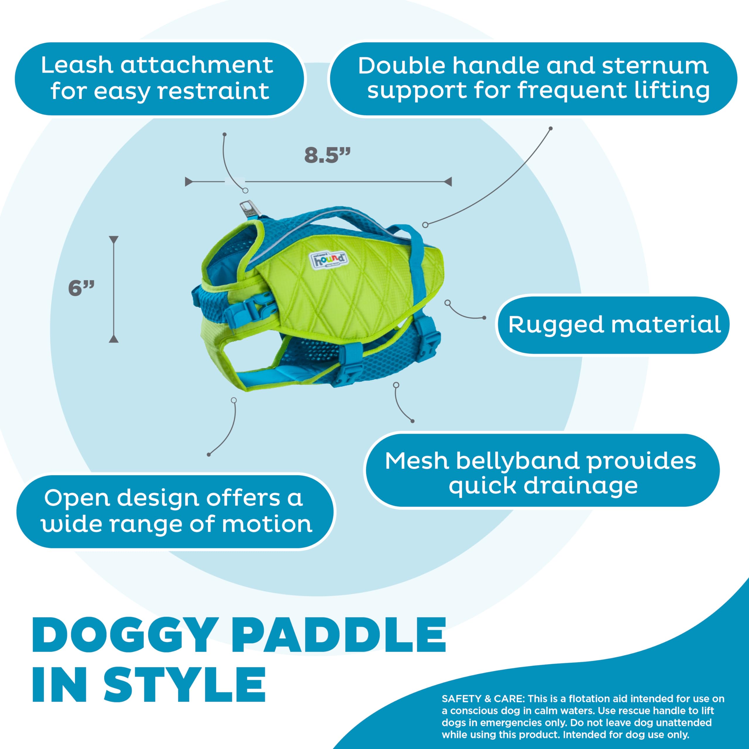 Foto 5 pulgar | Chaleco Salvavidas Para Perros Outward Hound Standley Sport Green Xs - Venta Internacional.