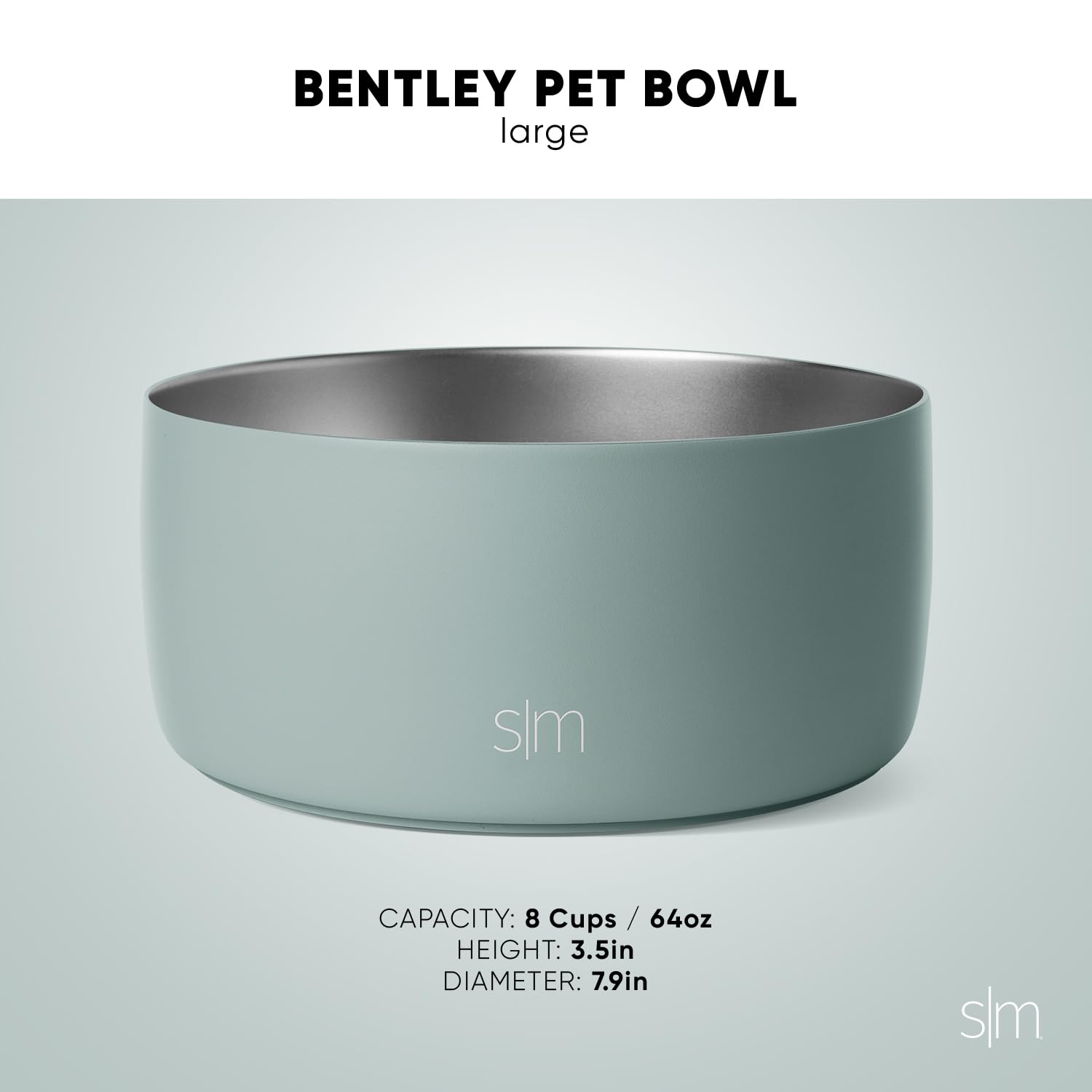 Foto 5 pulgar | Cuenco De Agua Para Mascotas Bentley Simple Y Moderno De Acero Inoxidable - Venta Internacional.