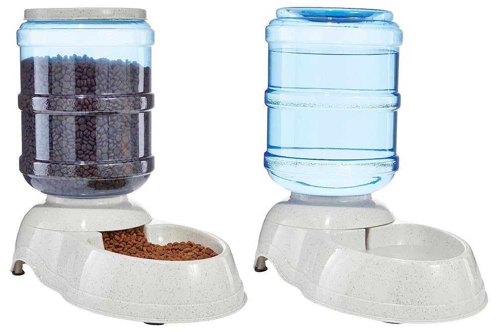 Foto 2 pulgar | Comedero De Comida Y Agua Amazonbasics Para Perros O Gatos, Tamaño Grande - Venta Internacional.