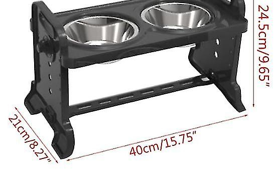 Foto 3 pulgar | Juego De Comederos Elevados Para Mascotas Huoguo, Antideslizantes Y Ajustables - Venta Internacional.