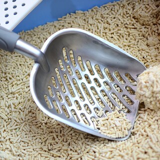 Foto 1 | Cuchara Para Arena Para Gatos Sanlin Beans, Aleación De Aluminio Con Rayas Diagonales - Venta Internacional.