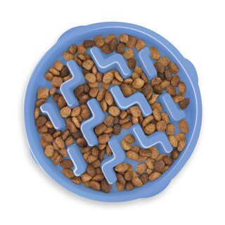 Foto 1 | Dog Bowl Outward Hound Fun Feeder Slo Bowl, Alimentador Lento, Azul - Venta Internacional.