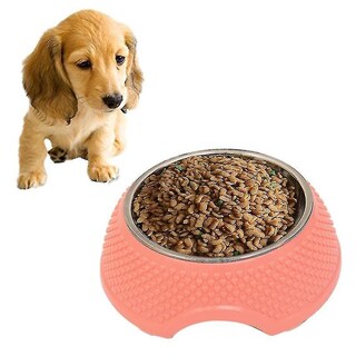 Foto 1 | Cuencos De Acero Inoxidable 2 En 1 Con Forma De Jaula Para Pájaros, Color Rosa - Venta Internacional.