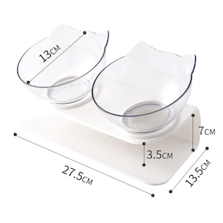 Foto 2 | Cuencos De Comida Elevados (cuenco Doble) Con Soporte Para Perros Y Gatos - Venta Internacional.