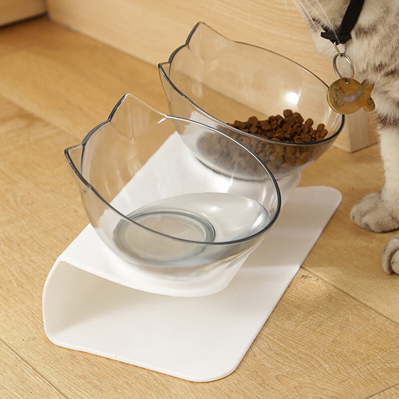 Foto 5 pulgar | Cuencos De Comida Elevados (cuenco Doble) Con Soporte Para Perros Y Gatos - Venta Internacional.