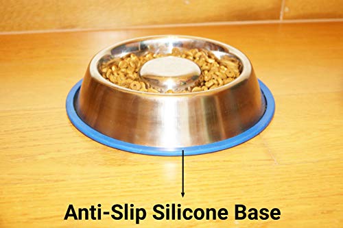 Foto 7 pulgar | Mr. Peanut's Stainless Steel Interactive Slow Feed Dog Bow - Venta Internacional.