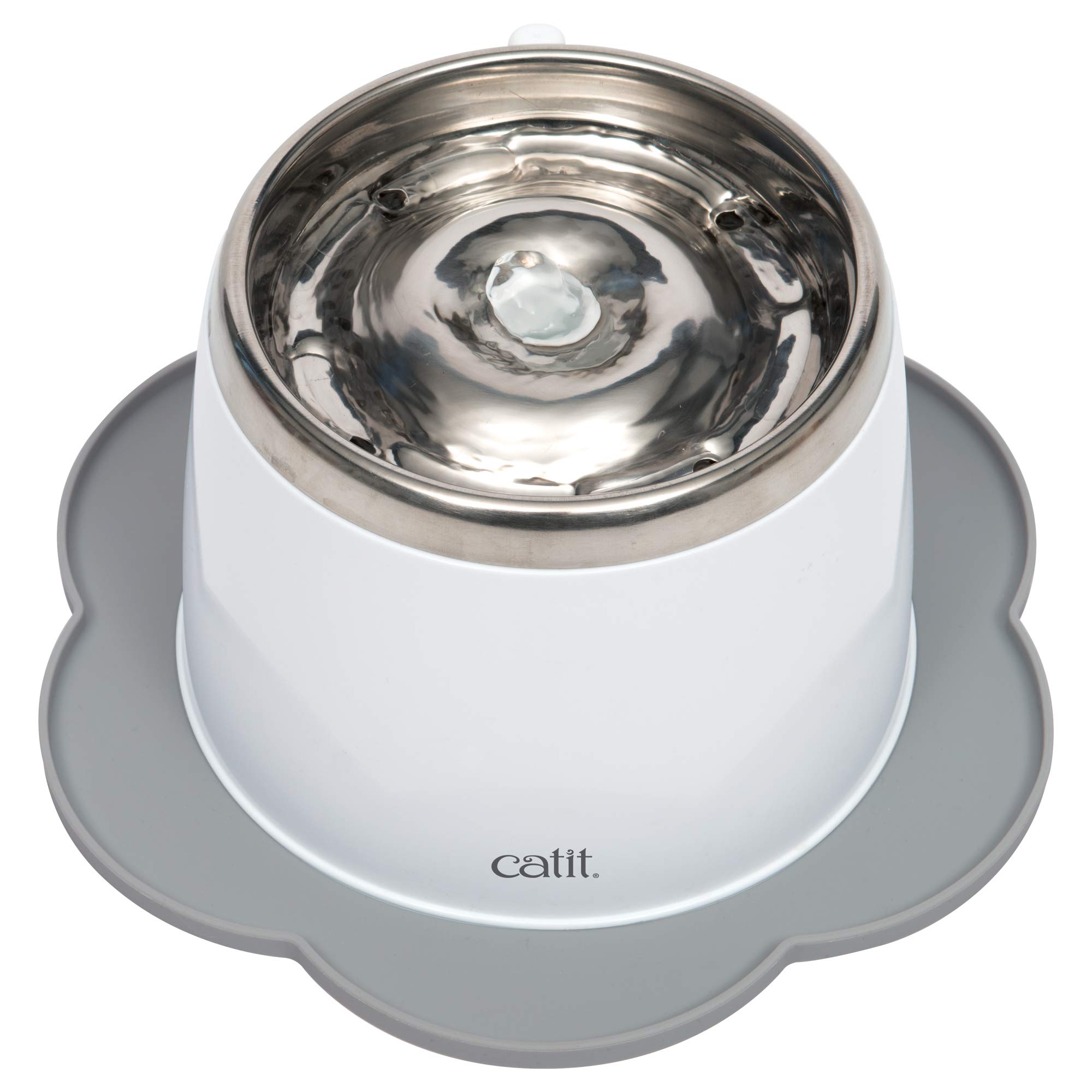 Foto 3 pulgar | Mantel Individual Catit Cat Con Forma De Flor, Color Gris, 30 Cm De Diámetro - Venta Internacional.
