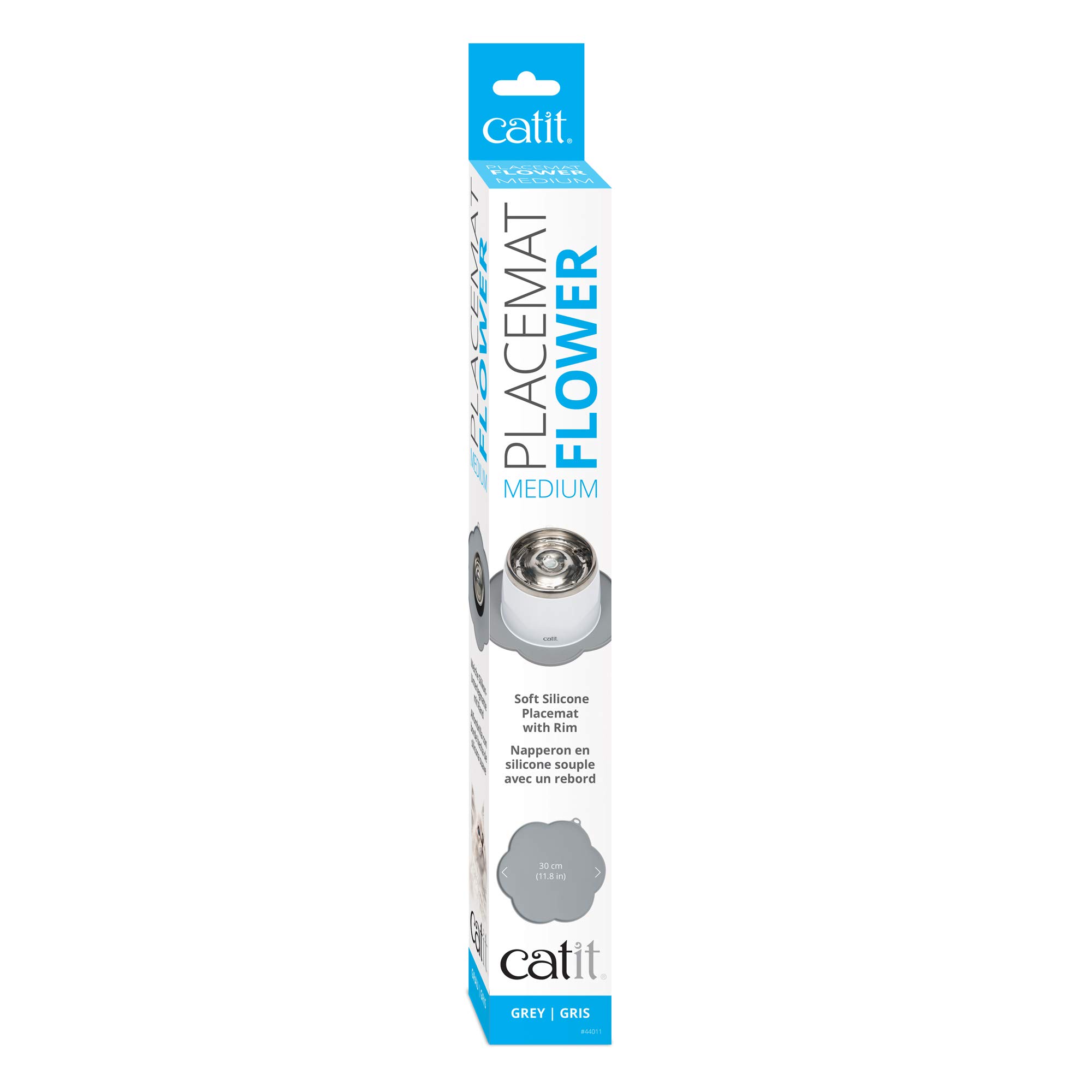 Foto 7 pulgar | Mantel Individual Catit Cat Con Forma De Flor, Color Gris, 30 Cm De Diámetro - Venta Internacional.