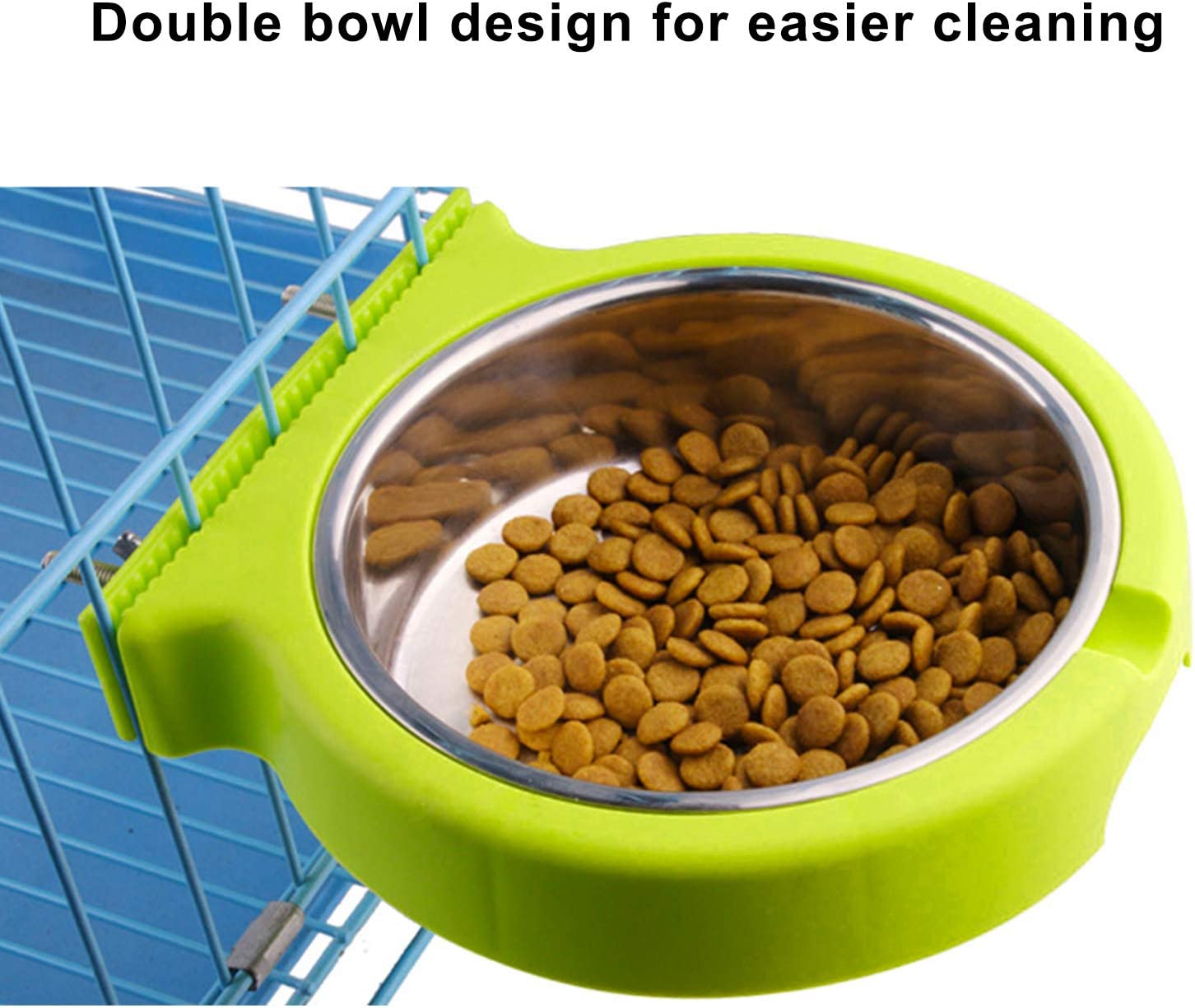 Cuenco Crate Dog Extraíble De Acero Inoxidable Para Comida Y Agua - Venta Internacional.