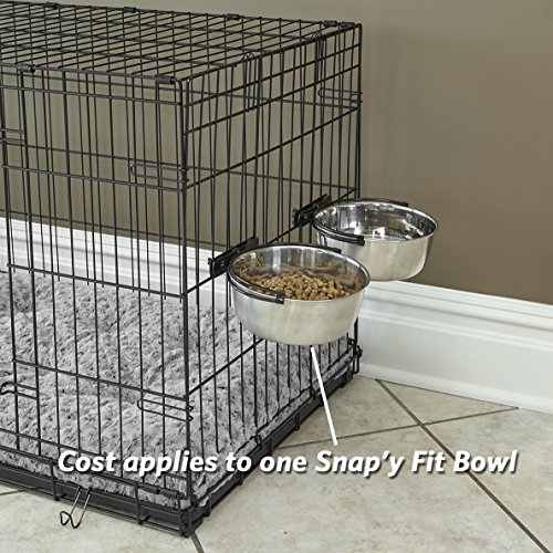 Foto 5 pulgar | Food Bowl Midwest Homes Para Mascotas Snap'y Fit De Acero Inoxidable  - Venta Internacional.