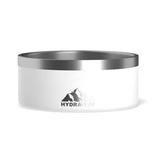 Cuenco Para Perros Hydrapeak Antideslizante De Acero Inoxidable, 1 L (blanco) - Venta Internacional.