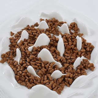 Foto 3 | Cuenco De Cerámica Slow Feeder Huoguo Para Gatos Y Perros, Color Blanco - Venta Internacional.