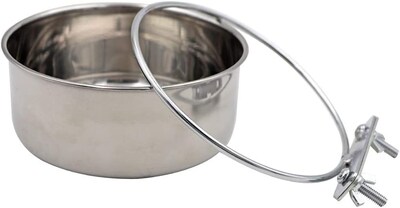 Foto 5 | Cuenco De Agua Para Comida Para Mascotas Con Soporte De Pinza De Acero Inoxidable - Venta Internacional.