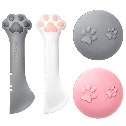 Foto 2 pulgar | Juego De Cucharas Para Comida Para Mascotas Con Fundas De Silicona Para Gatos Y Perros - Venta Internacional.