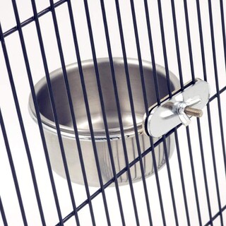 Foto 4 | Cuenco De Agua Para Comida Para Mascotas Con Soporte De Pinza De Acero Inoxidable - Venta Internacional.