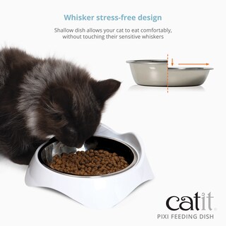 Foto 2 | Plato De Alimentación Catit Pixi Whisker Comida Y Agua Libres De Estrés - Venta Internacional.