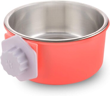 Foto 3 | Comedero De Agua Y Comida Extraíble De Acero Inoxidable Crate Dog Bowl - Venta Internacional.