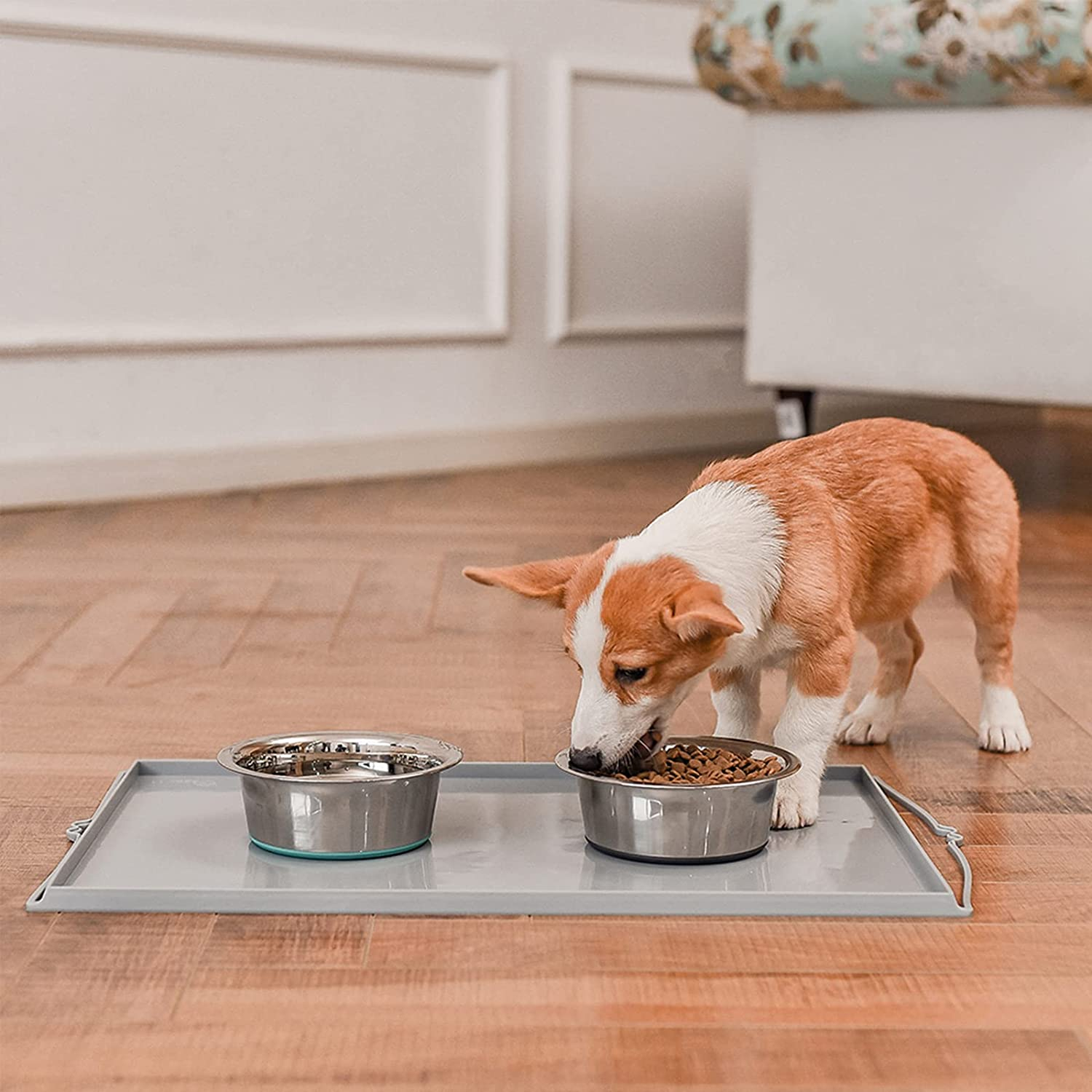 Foto 6 pulgar | Cuencos Para Perros Jieyou De Acero Inoxidable Antideslizantes 710 Ml - 3,8 L - Venta Internacional.