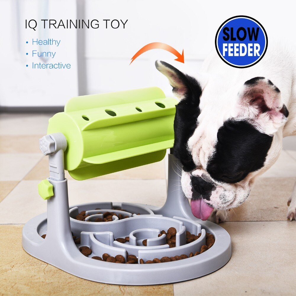 Comedero De Comida Para Perros, Alimentador Lento, Tazón, Entrenamiento Interactivo De Inteligencia  - Venta Interna
