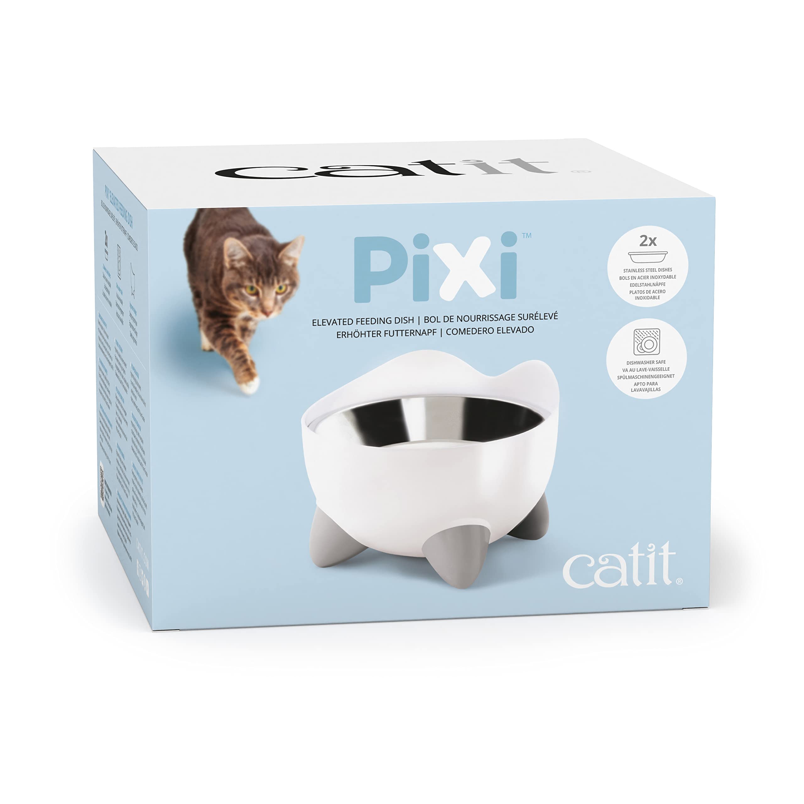 Foto 5 pulgar | Plato De Alimentación Elevado Catit Pixi Whisker Stress Free White - Venta Internacional.