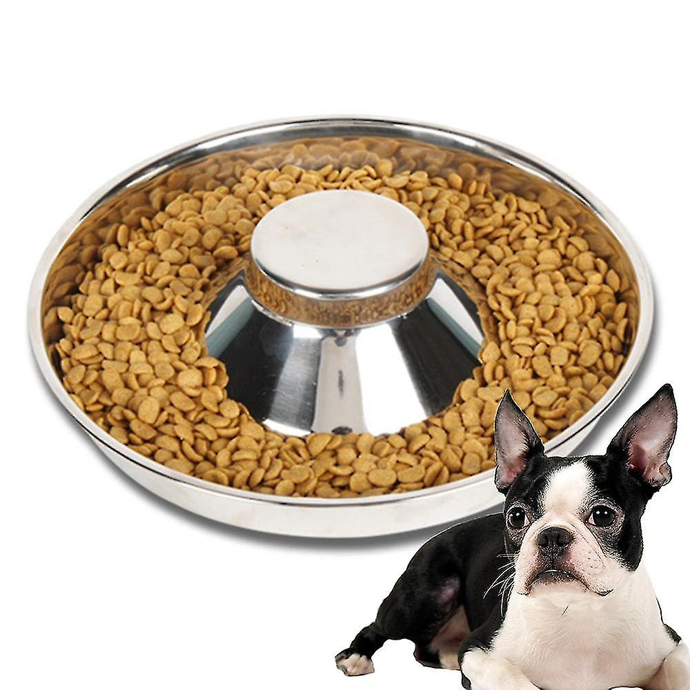 Foto 4 pulgar | Juego De Cuencos De 3 Comederos Lentos De Acero Inoxidable Para Gatos Y Perros - Venta Internacional.