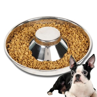 Foto 3 | Juego De Cuencos De 3 Comederos Lentos De Acero Inoxidable Para Gatos Y Perros - Venta Internacional.