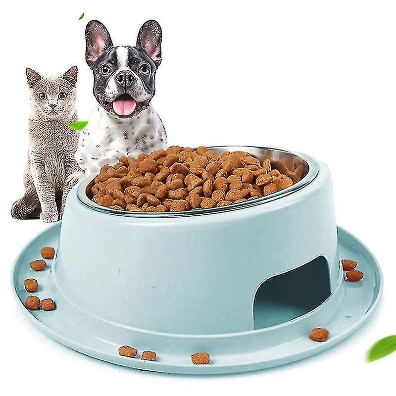 Cuenco Para Gatos Y Perros Bird Cage Bird Baths De Acero Inoxidable, Color Azul - Venta Internacional.
