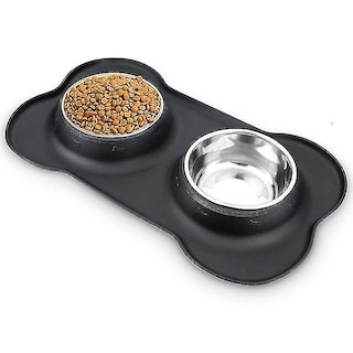 Foto 1 | Cuencos Huoguo De Acero Inoxidable Para Alimentación De Mascotas, Perros Y Gatos, Gris - Venta Internacional.