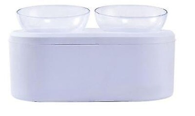 Foto 1 | Comederos Para Mascotas Huoguo, Blancos, Dobles, Con Soporte De 4,5 L De Capacidad - Venta Internacional.