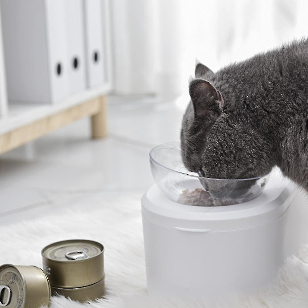 Foto 5 pulgar | Comederos Para Mascotas Huoguo, Blancos, Dobles, Con Soporte De 4,5 L De Capacidad - Venta Internacional.