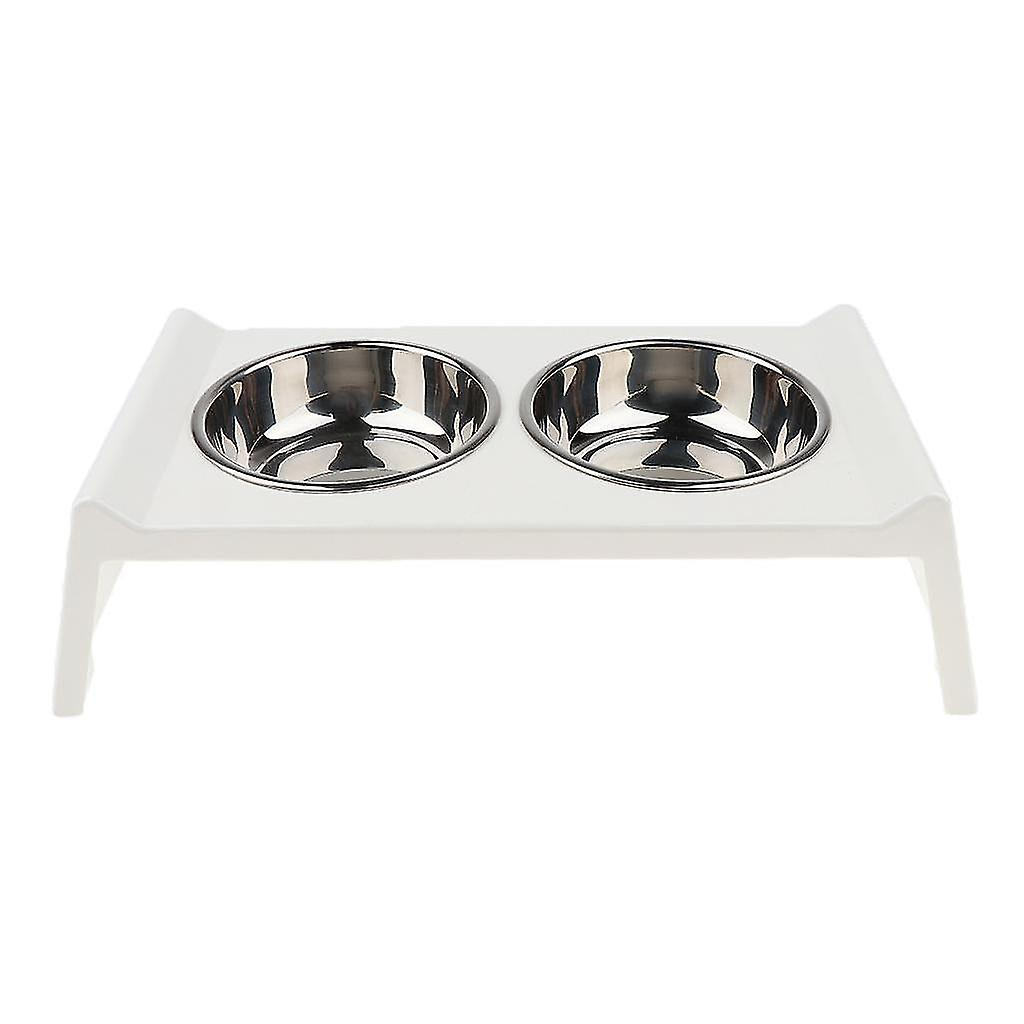 Foto 4 pulgar | Comederos Para Mascotas De Acero Inoxidable Con Soporte Acrílico - Venta Internacional.