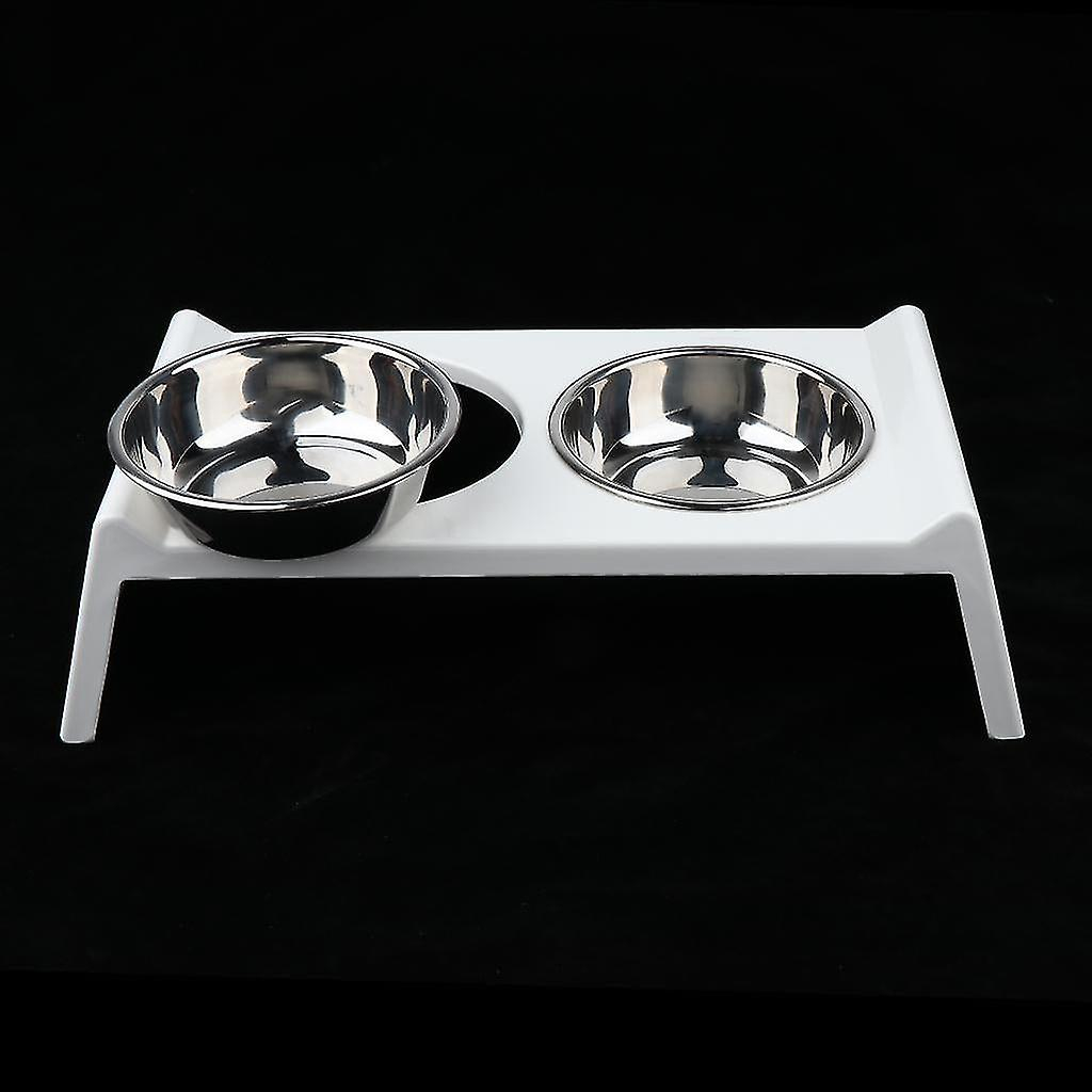 Foto 6 pulgar | Comederos Para Mascotas De Acero Inoxidable Con Soporte Acrílico - Venta Internacional.