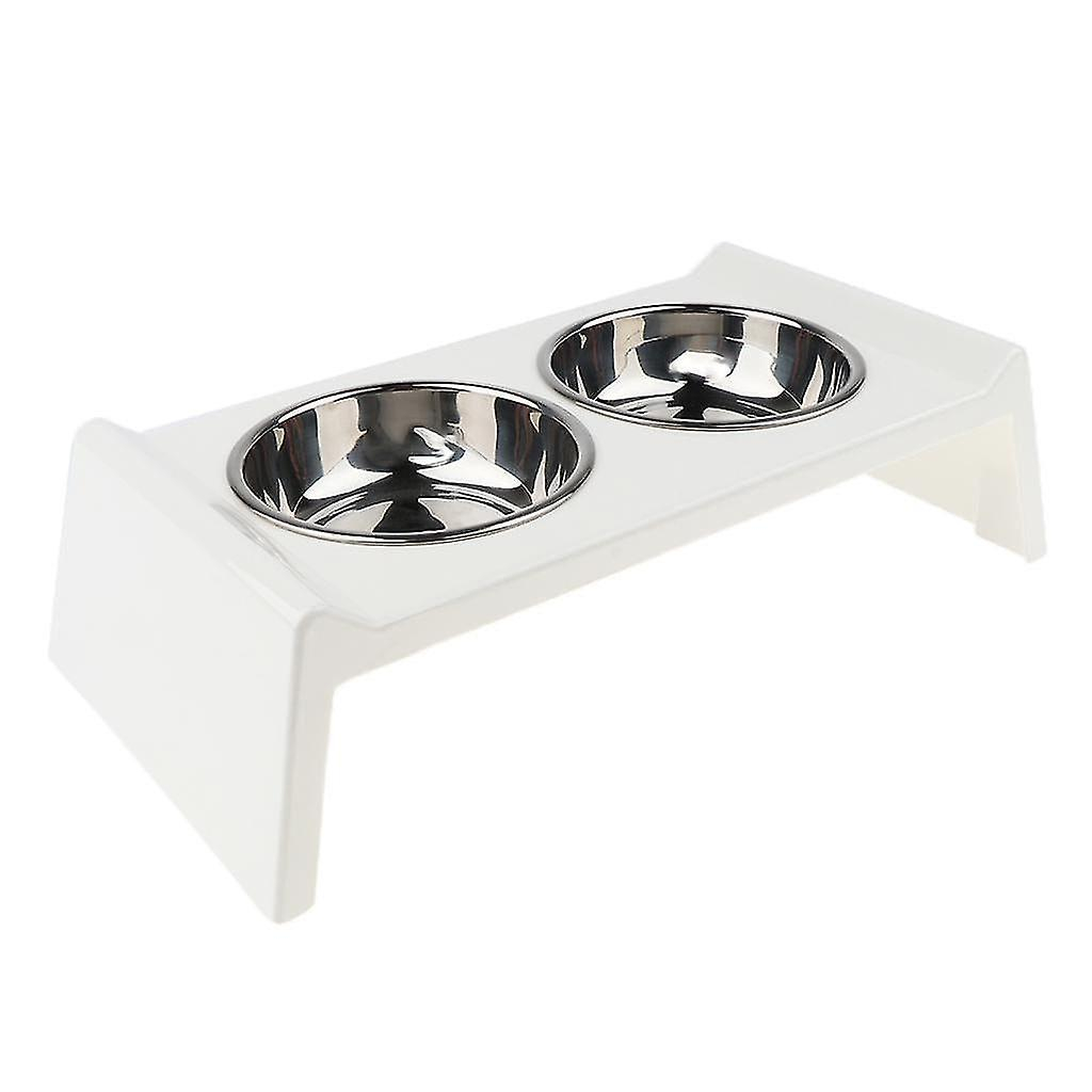 Foto 8 pulgar | Comederos Para Mascotas De Acero Inoxidable Con Soporte Acrílico - Venta Internacional.
