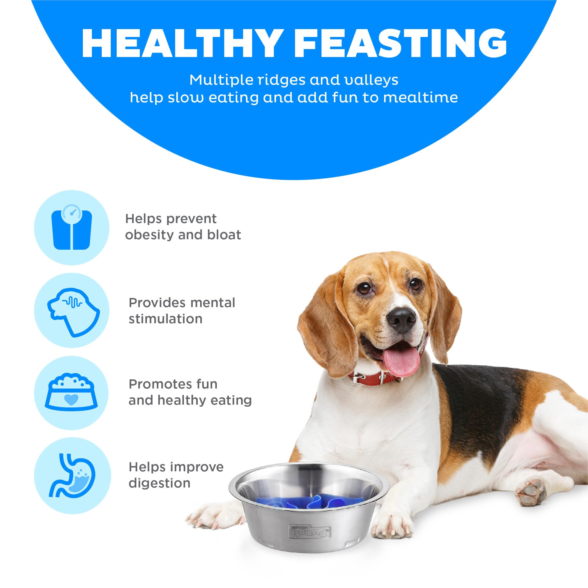 Foto 5 pulgar | Comedero Para Perros Outward Hound Fun Feeder De Acero Inoxidable - Venta Internacional.