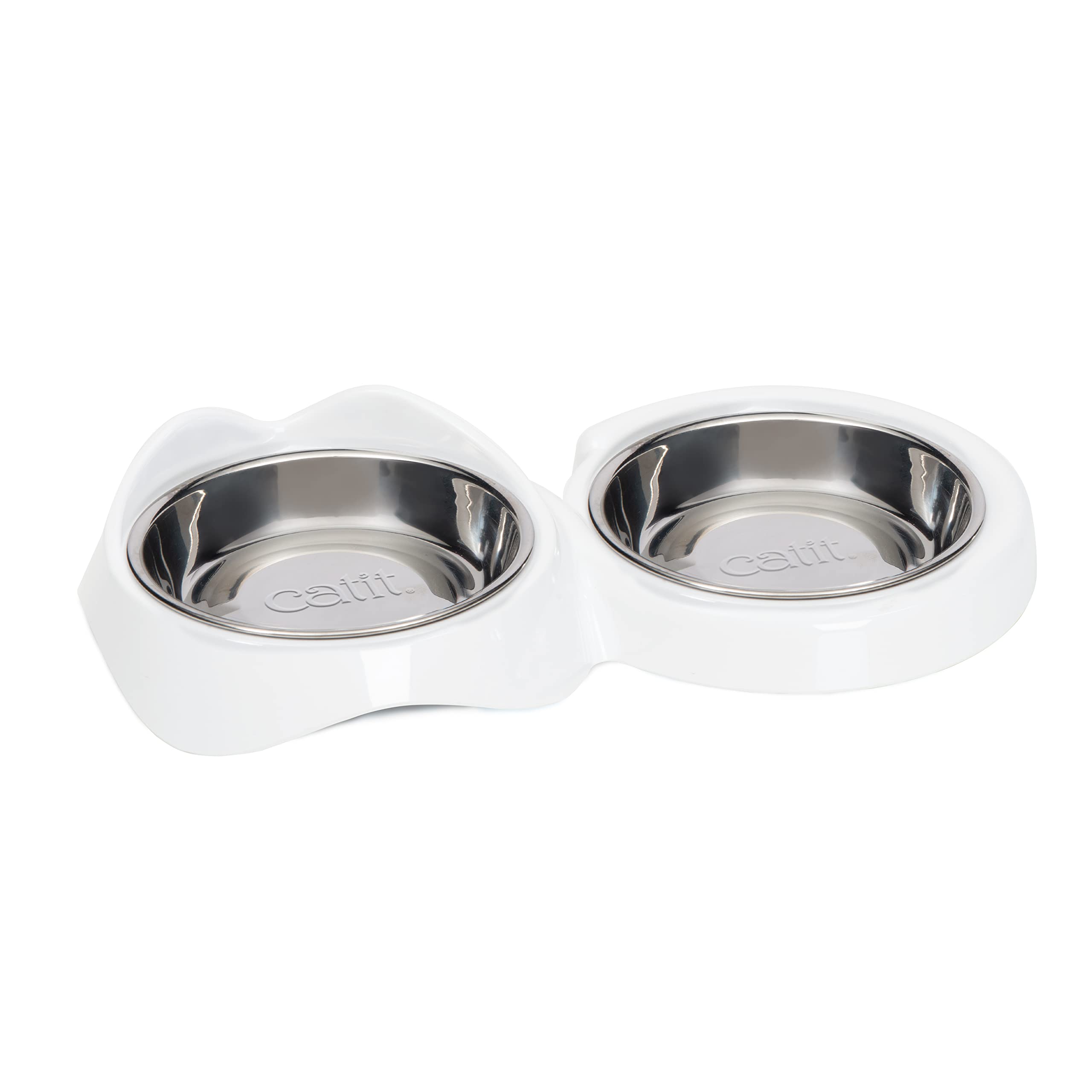 Foto 2 pulgar | Plato De Alimentación Catit Pixi Double Whisker Stress Free White - Venta Internacional.