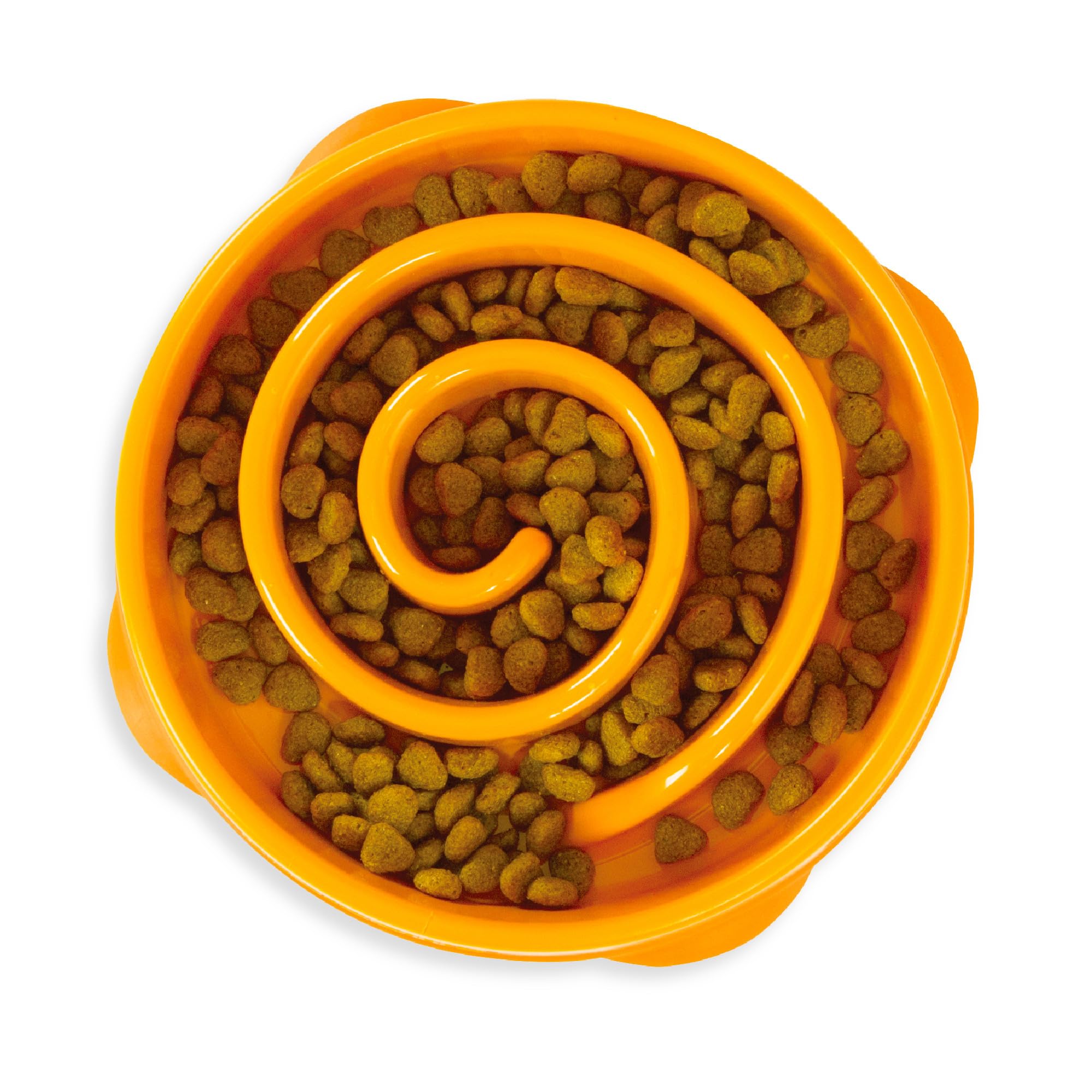Foto 2 pulgar | Dog Bowl Outward Hound Fun Feeder Slo Bowl, Alimentador Lento, Naranja - Venta Internacional.