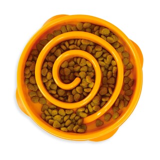 Foto 1 | Dog Bowl Outward Hound Fun Feeder Slo Bowl, Alimentador Lento, Naranja - Venta Internacional.