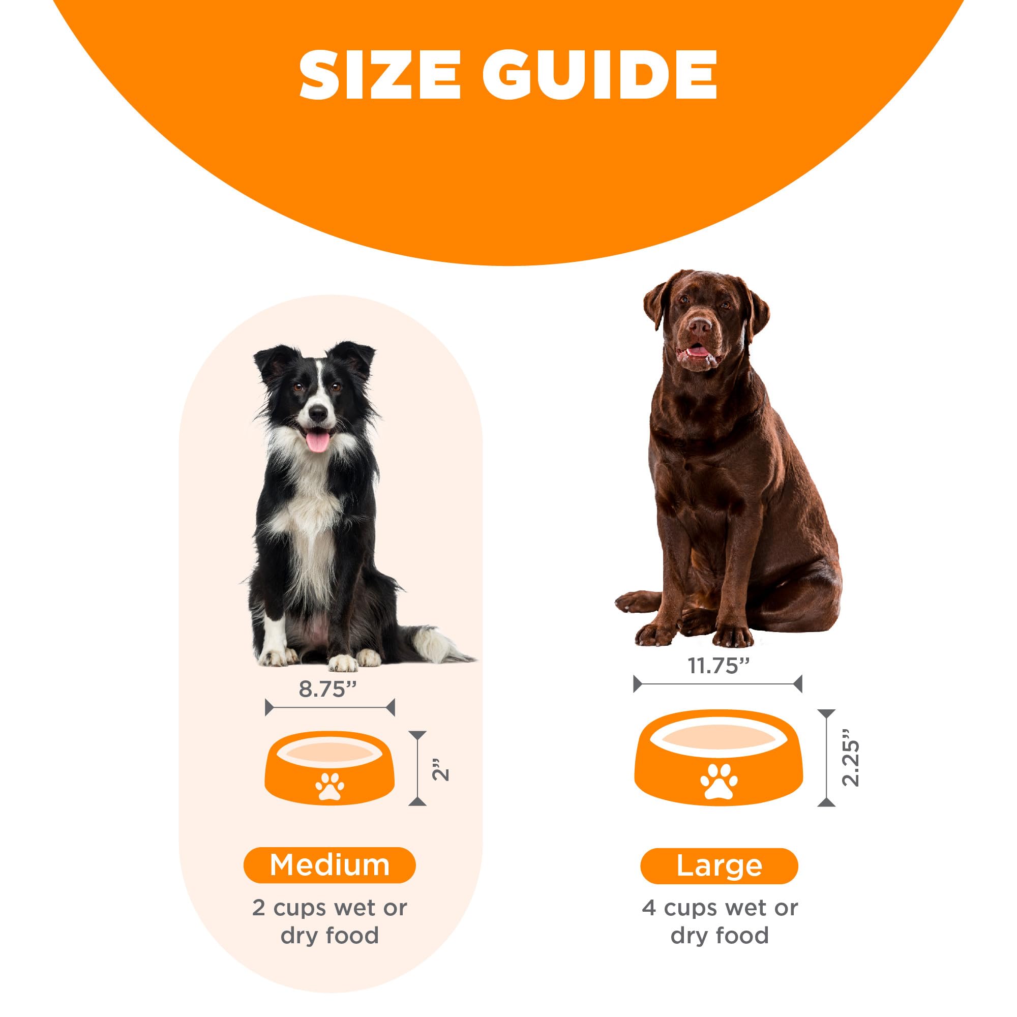 Foto 5 pulgar | Dog Bowl Outward Hound Fun Feeder Slo Bowl, Alimentador Lento, Naranja - Venta Internacional.