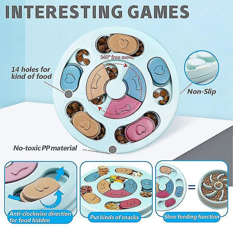 Foto 4 pulgar | Cuenco Dispensador De Comida Interactivo Con Forma De Rompecabezas Para Perros Que Se Alimenta Lenta - Venta Internac