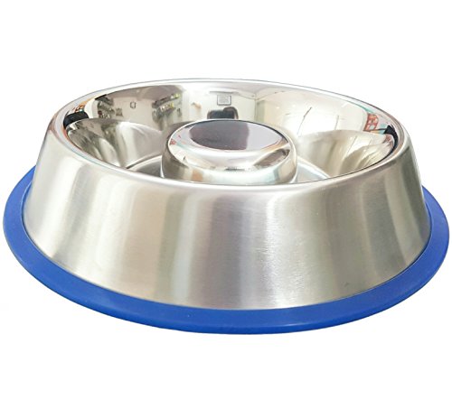 Foto 2 pulgar | Mr. Peanut's Stainless Steel Interactive Slow Feed Dog Bow - Venta Internacional.