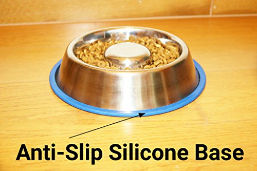 Foto 6 pulgar | Mr. Peanut's Stainless Steel Interactive Slow Feed Dog Bow - Venta Internacional.