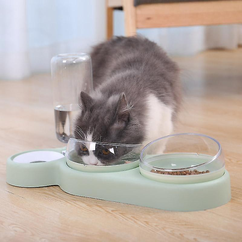 Foto 3 pulgar | Cuencos Dispensadores De Comida Con Diseño Inclinable Y Elevado Para Mascotas, Perros Y Gatos - Venta Internacional.