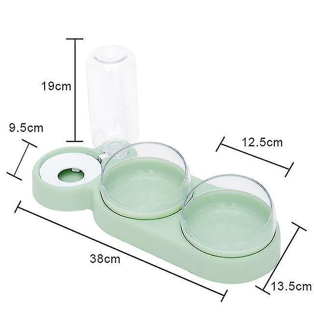 Foto 6 pulgar | Cuencos Dispensadores De Comida Con Diseño Inclinable Y Elevado Para Mascotas, Perros Y Gatos - Venta Internacional.