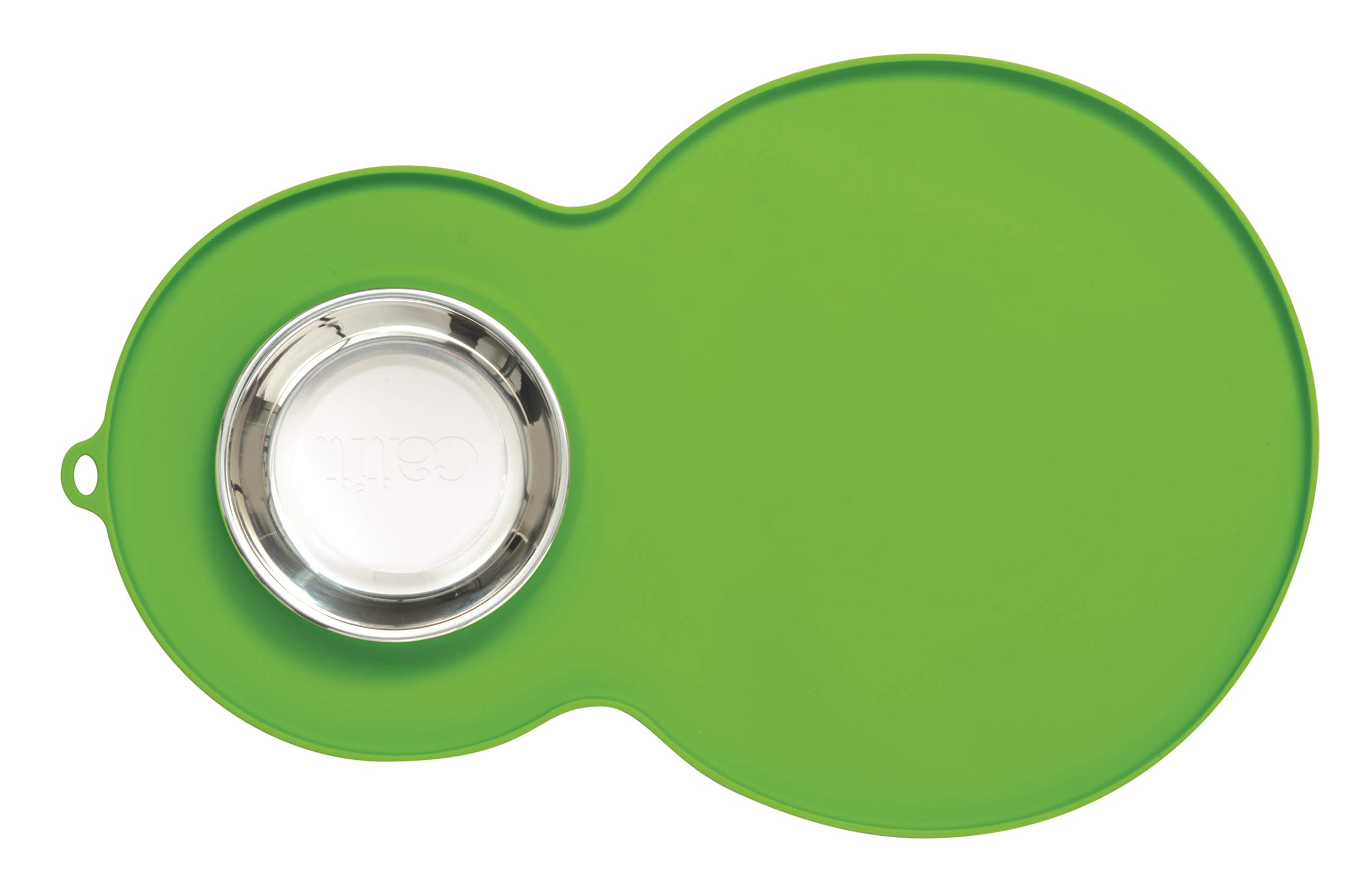 Foto 3 pulgar | Mantel Individual Cat Catit Con Forma De Cacahuete, Color Verde, Con Cuenco De Acero Inoxidable - Venta Internacional.