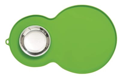 Foto 2 | Mantel Individual Cat Catit Con Forma De Cacahuete, Color Verde, Con Cuenco De Acero Inoxidable - Venta Internacional.